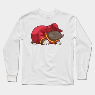 Mole Firefighter Fire department Long Sleeve T-Shirt